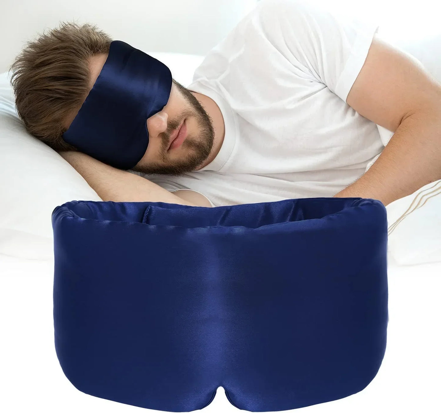 Maschera da Notte Morbida in Seta alla Lavanda