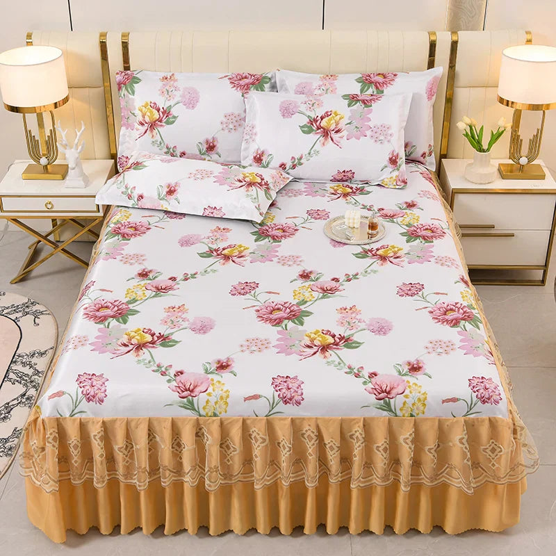 Gonne per letto morbide in velluto di lusso