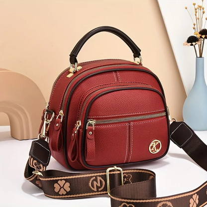 Borsa a Mano Elegante da Donna in Pelle con Tracolla