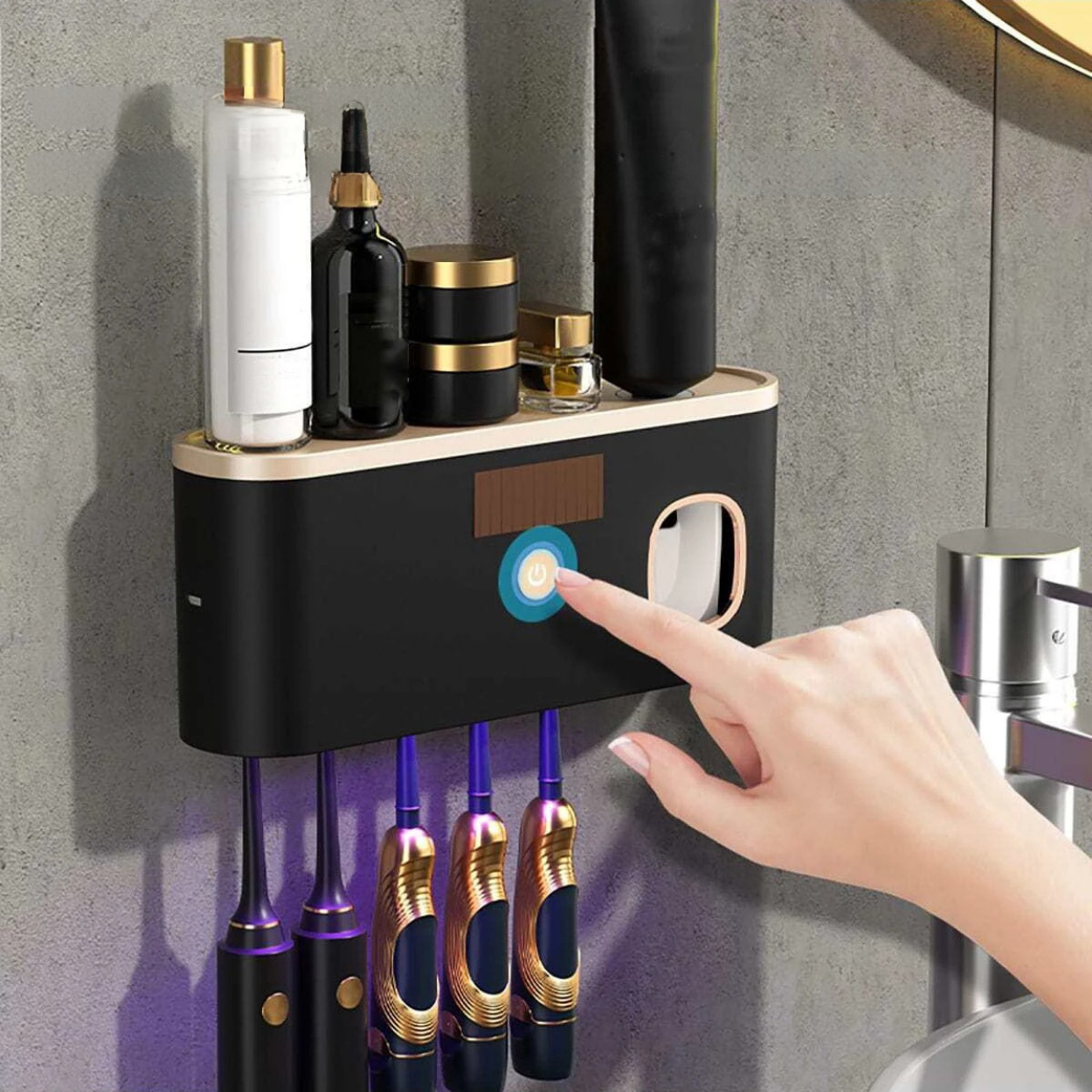 Sterilizzatore UV da Parete per Spazzolini da Denti