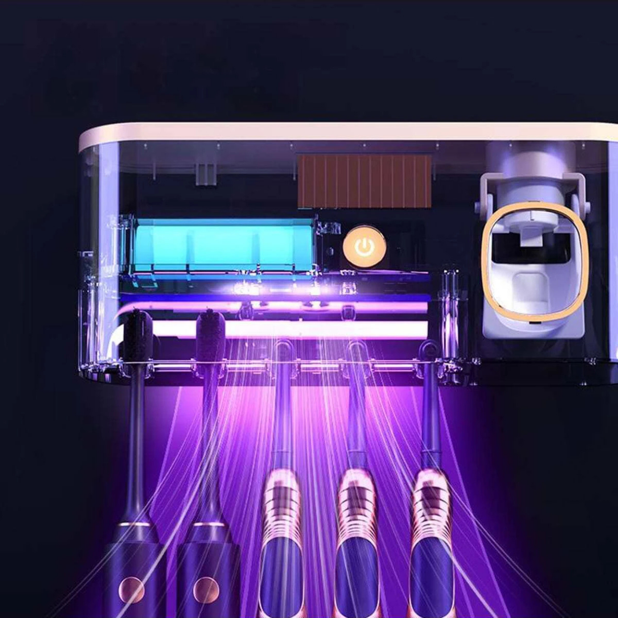 Sterilizzatore UV da Parete per Spazzolini da Denti