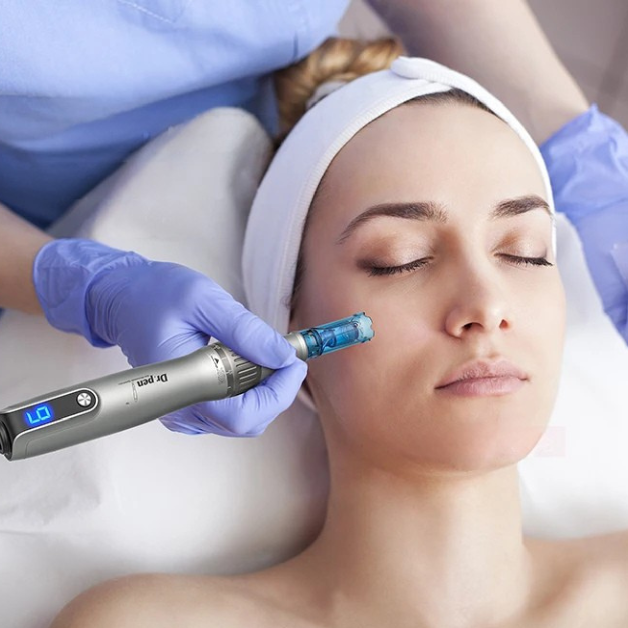 Penna Microneedling Anti-Età Professionale per il Viso