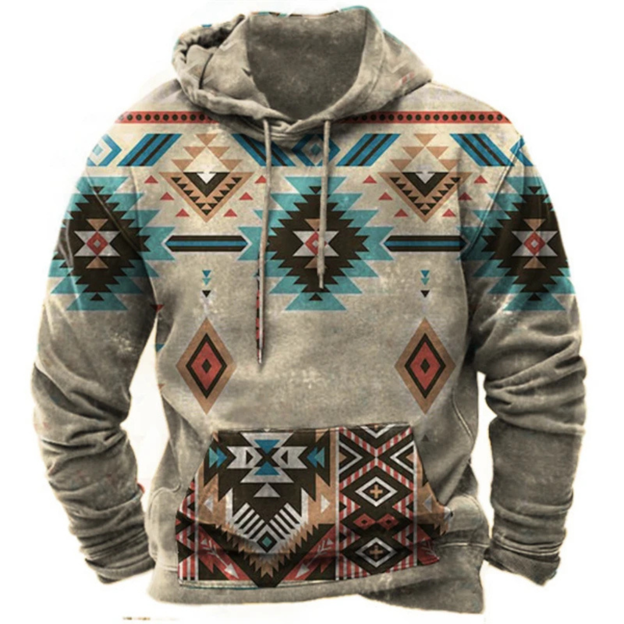 Felpa con Cappuccio Streetwear Stampata Colorata e Confortevole