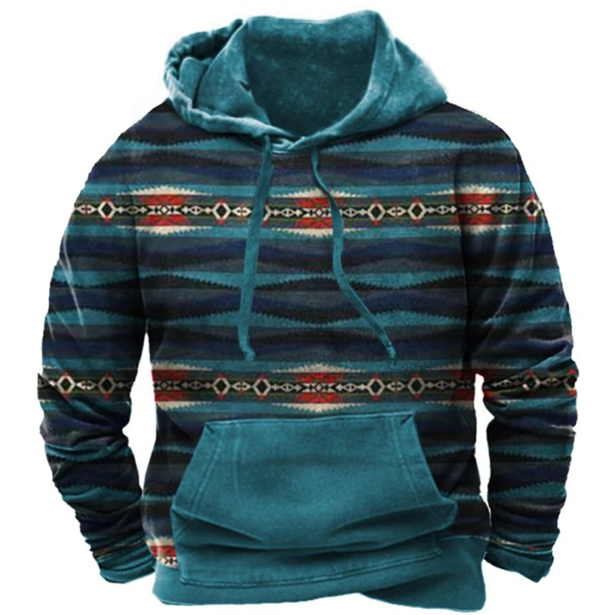 Felpa con Cappuccio Streetwear Stampata Colorata e Confortevole