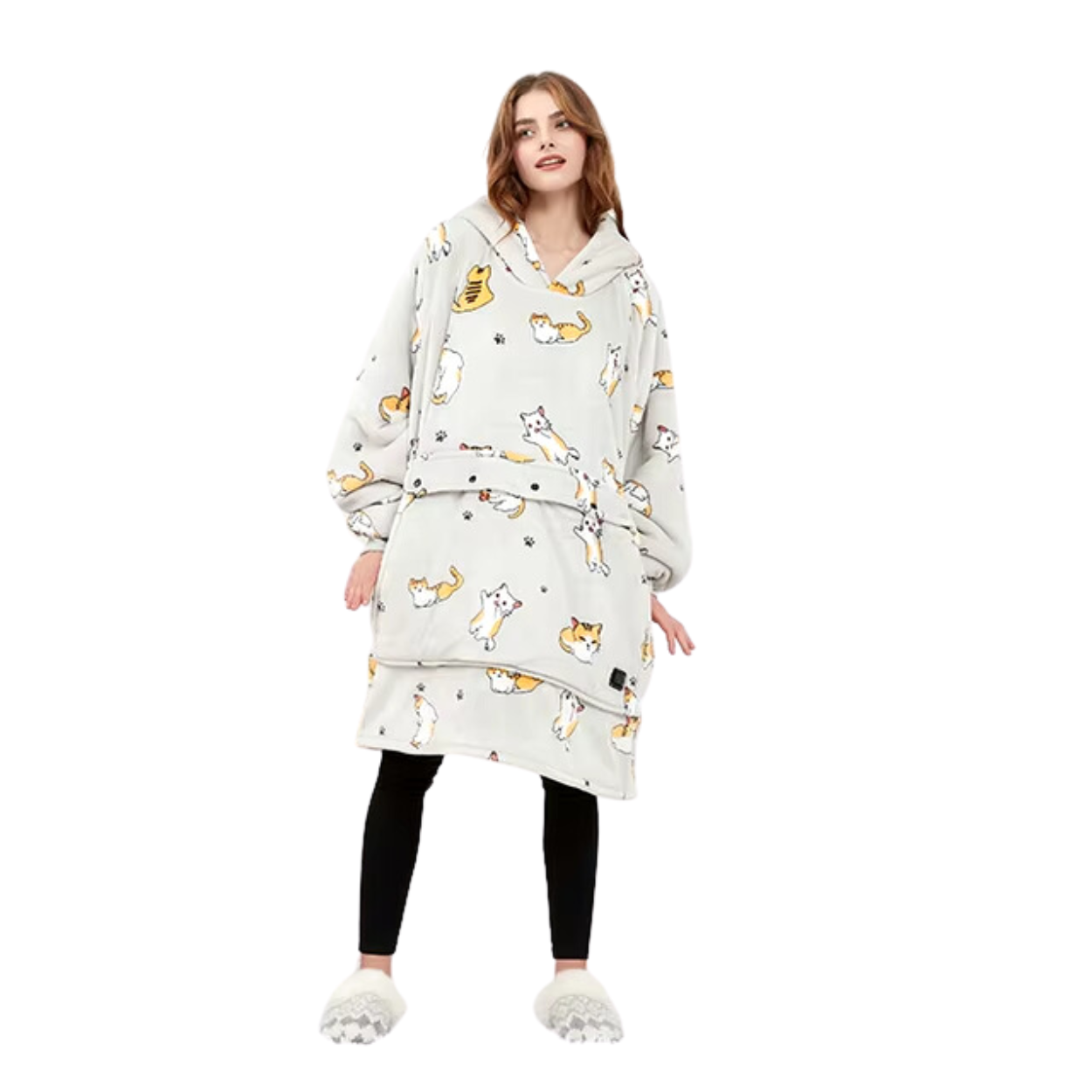 Felpa con Cappuccio Elettrica Riscaldante con Riscaldamento USB