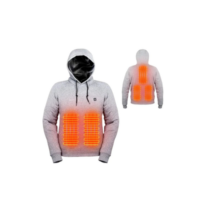Felpa con Cappuccio Elettrica Riscaldante per Inverno