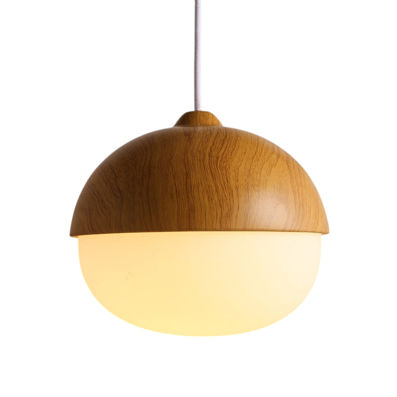 Lampada a sospensione in legno stile nordico chic