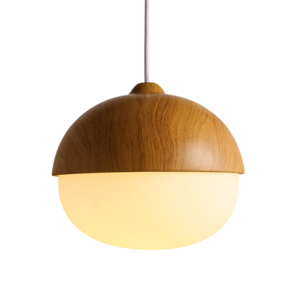 Lampada a sospensione in legno stile nordico chic