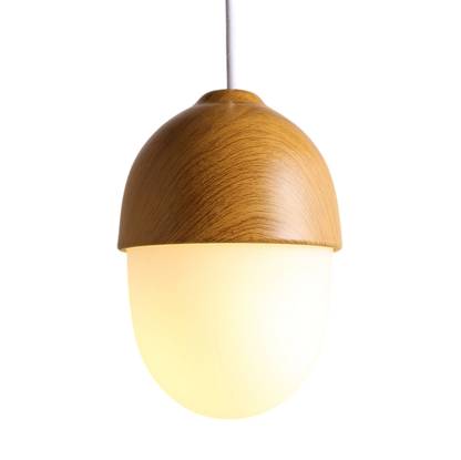 Lampada a sospensione in legno stile nordico chic