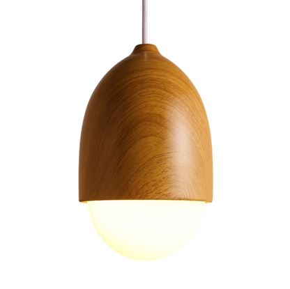 Lampada a sospensione in legno stile nordico chic