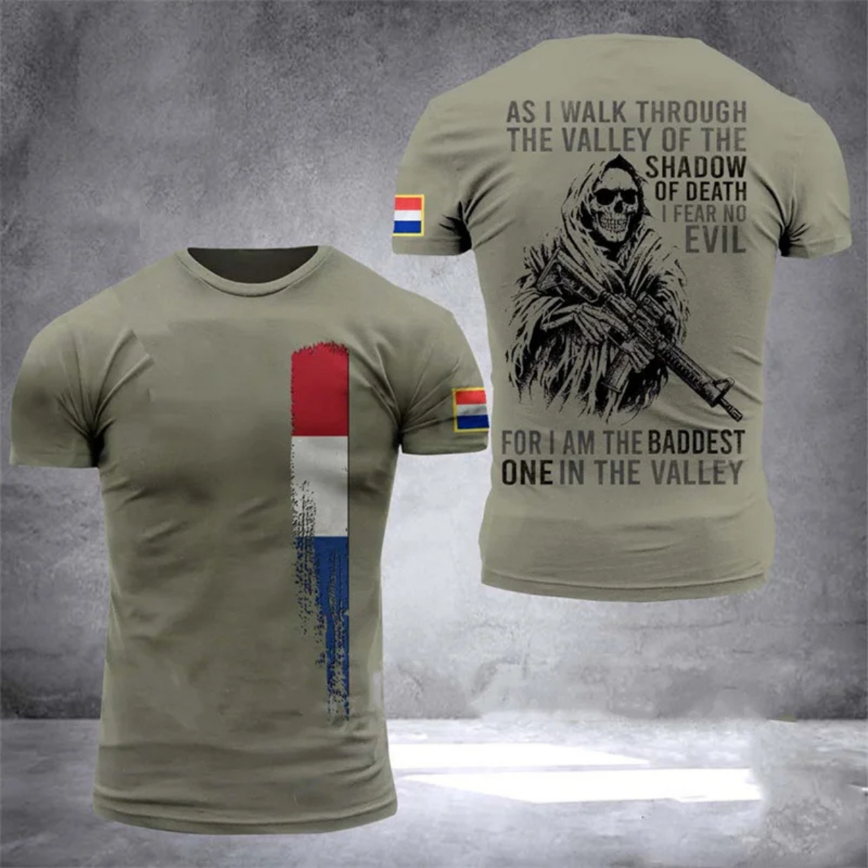 T-shirt Stile Militare Mimetic Uomo