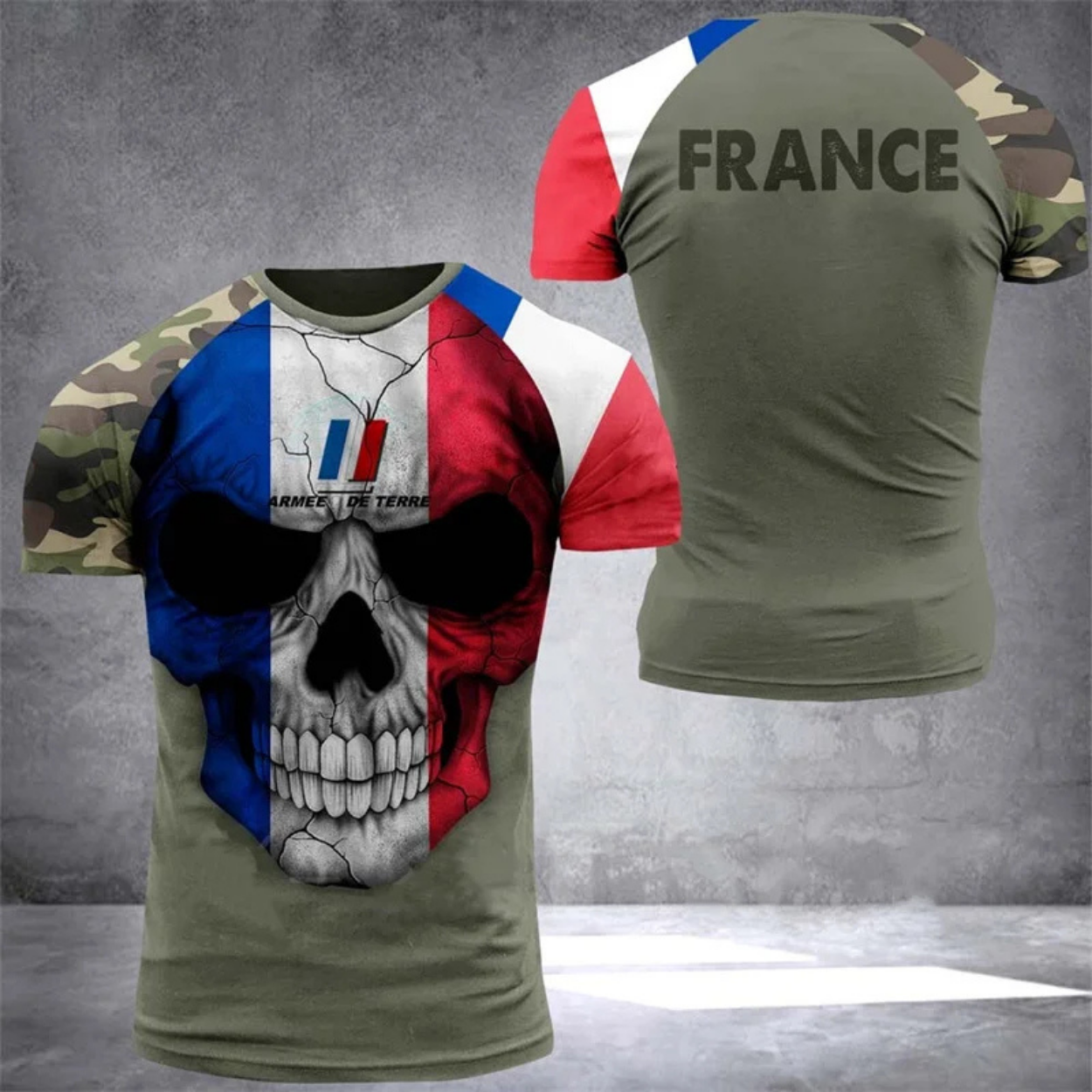 T-shirt Stile Militare Mimetic Uomo
