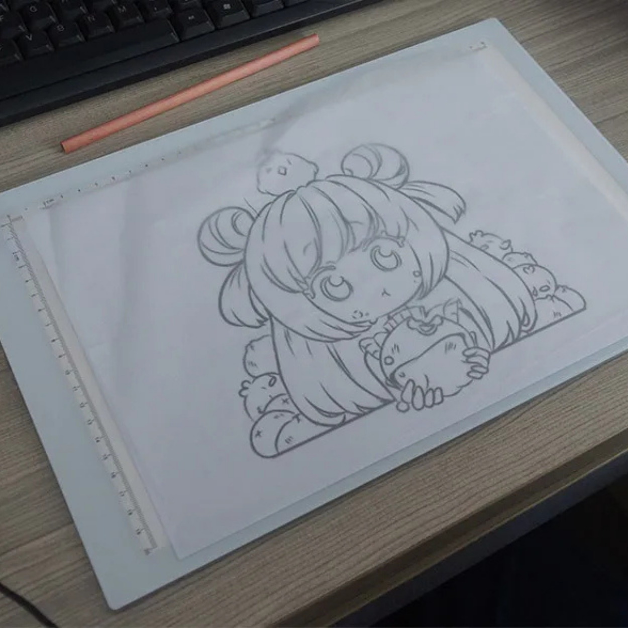 Tavoletta LED con Schermo Grafico Luminoso Regolabile per Disegno
