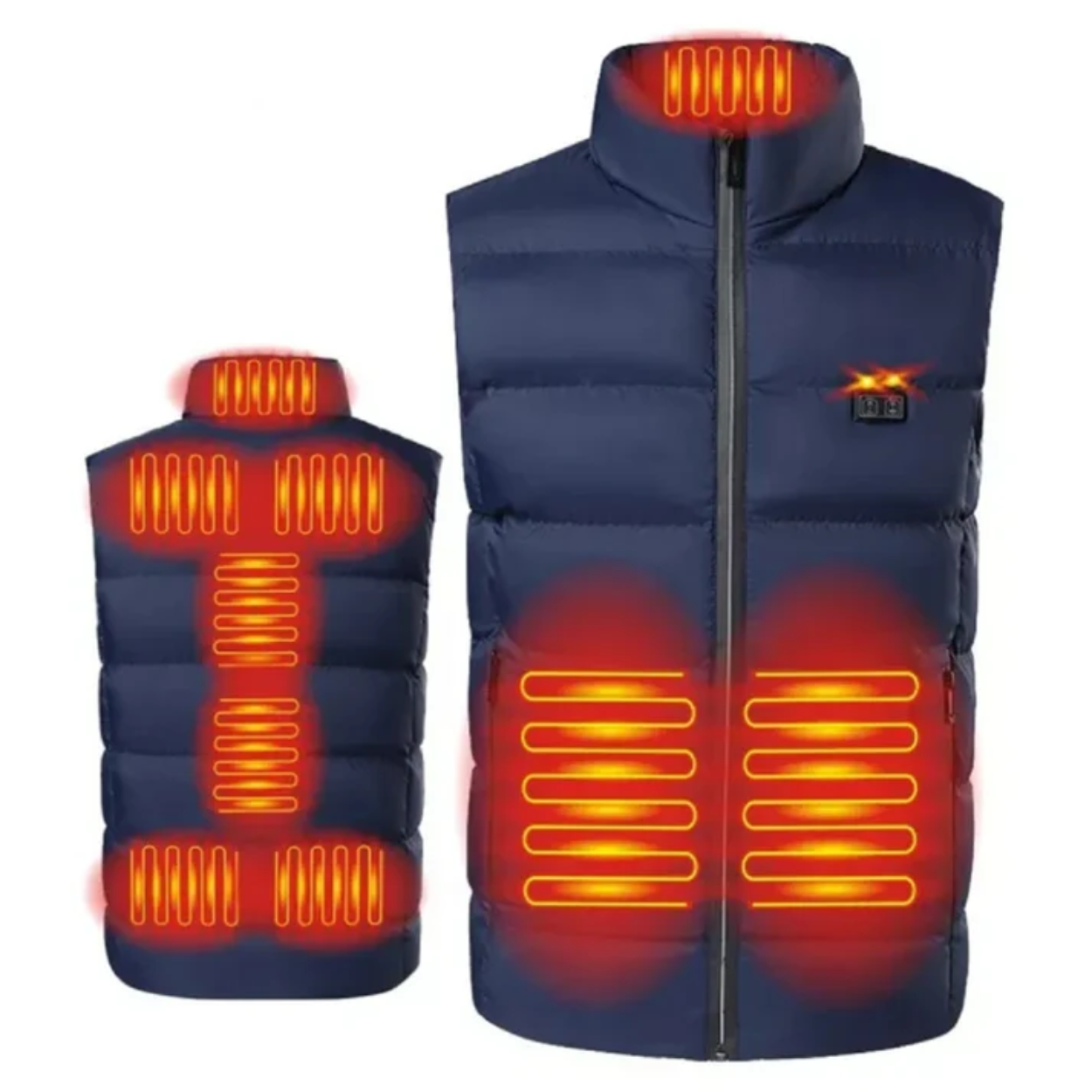 Gilet Riscaldante Giacca in Pile Reversibile