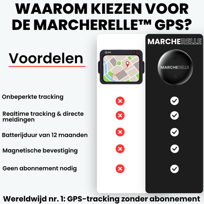 Marcherelle - Localizzatore GPS Senza Abbonamento | Compatibile con Android e iOS
