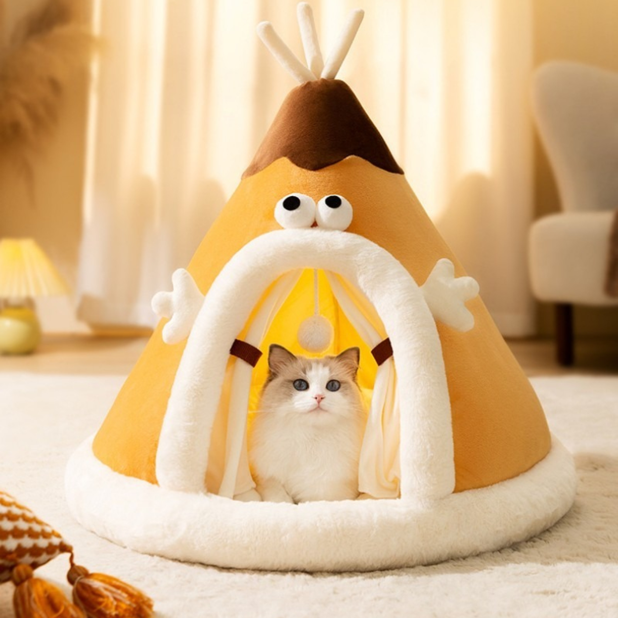 Cuccia per Gatto a Forma di Tenda Accogliente