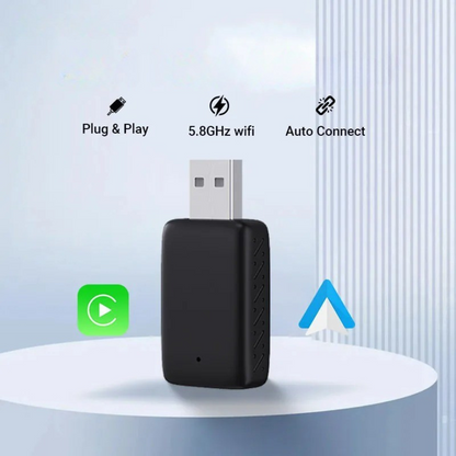 Adattatore CarPlay USB Wireless Compatto e Pratico