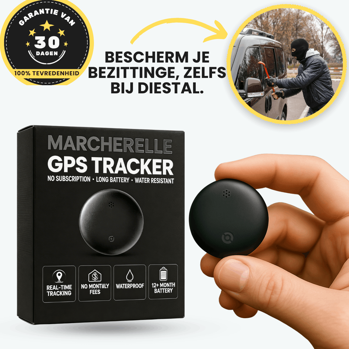 Marcherelle - Localizzatore GPS Senza Abbonamento | Compatibile con Android e iOS
