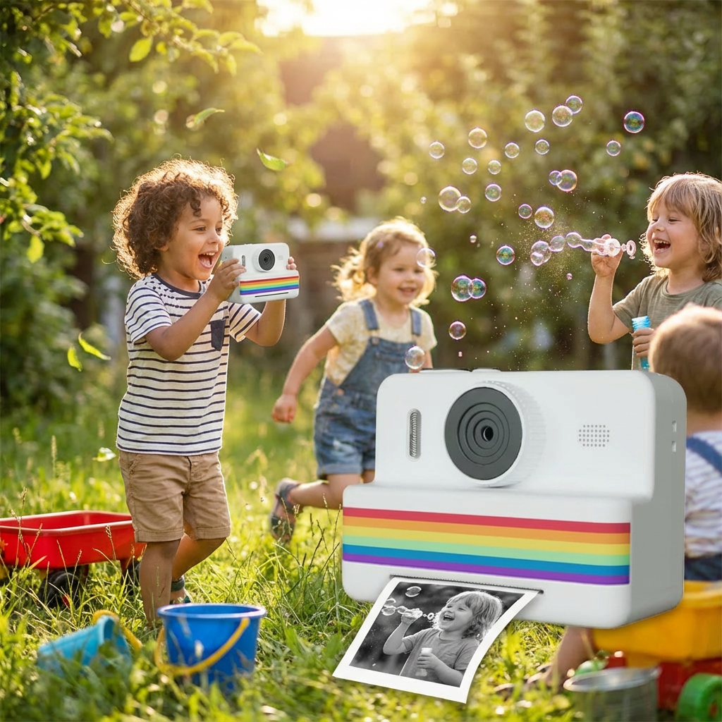 Marcherelle™ – Fotocamera per Bambini con Stampa Istantanea Creativa