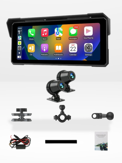 Schermo GPS Moto Impermeabile e Universale per CarPlay