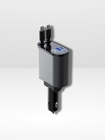 Caricatore Auto 4 Porte Veloce e Retrattile