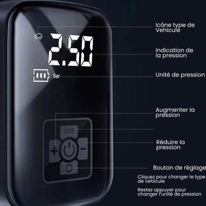 Compressore d'Aria Portatile Ricaricabile senza Fili