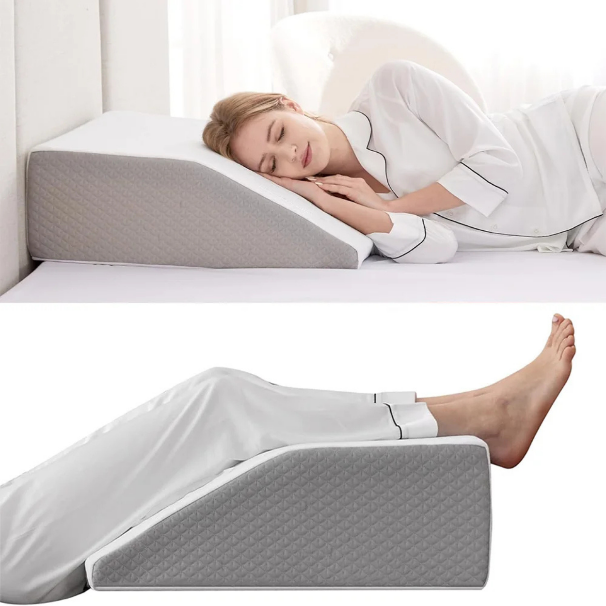 Cuscino Ortopedico per Gambe con Rialzo per Letto