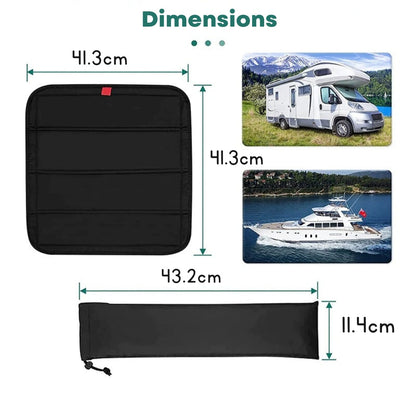 Tenda per finestra caravan arrotolabile ed elegante