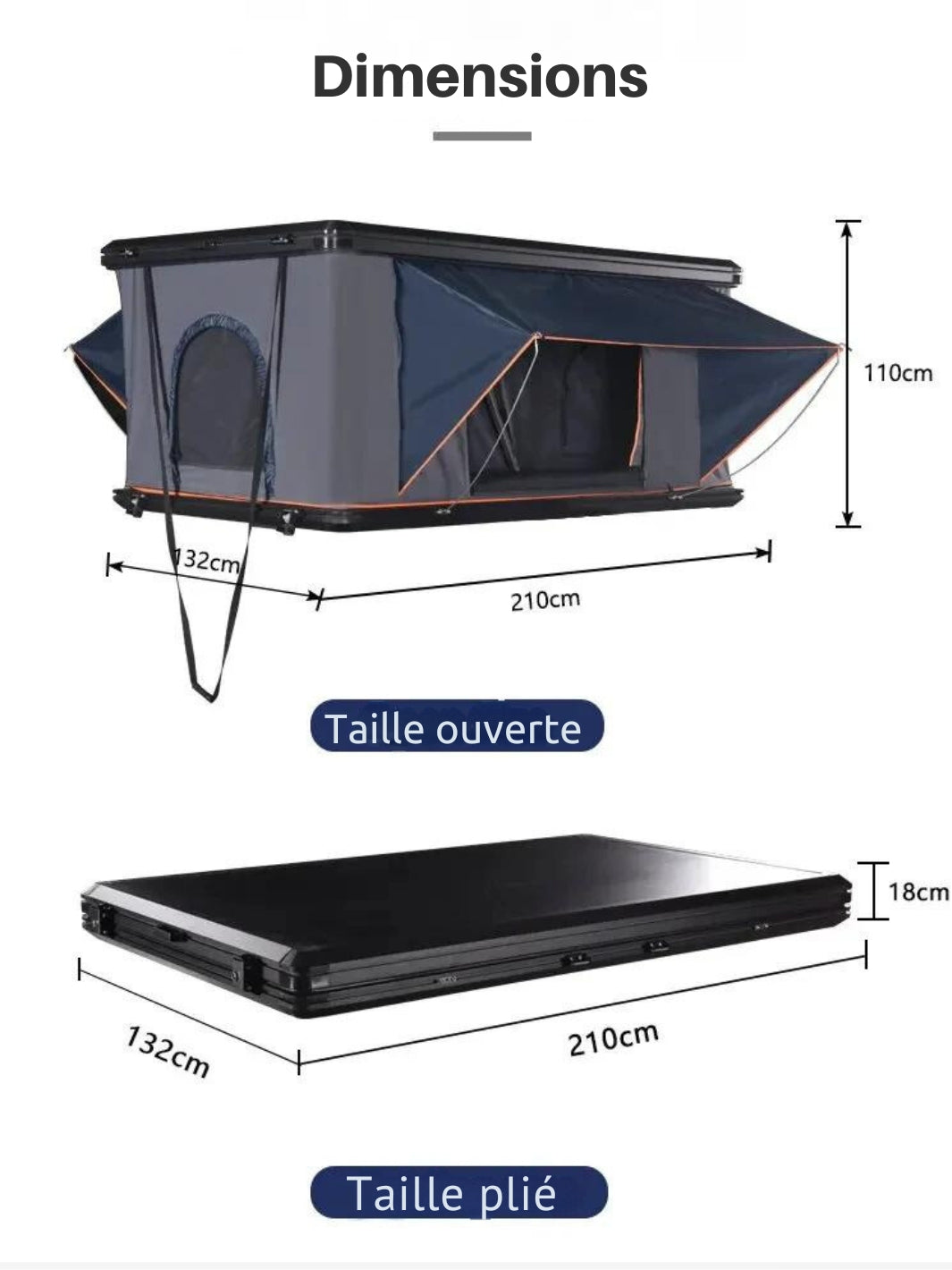Tenda da Tetto 4x4 per Veicolo Fuoristrada