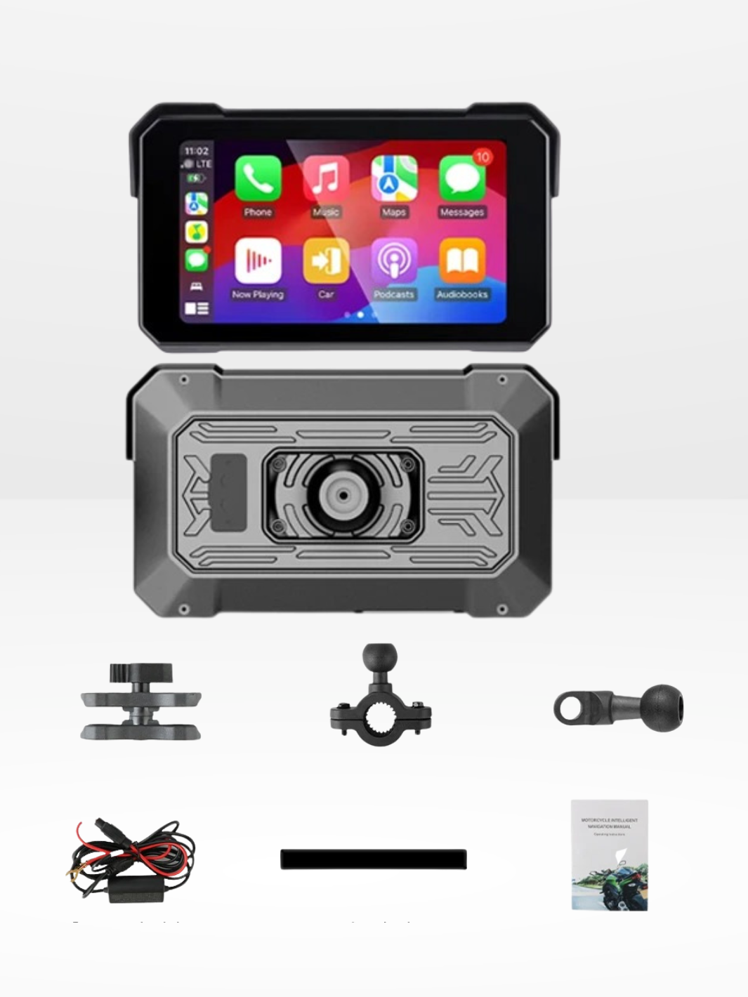 Schermo GPS Moto Impermeabile e Universale per CarPlay