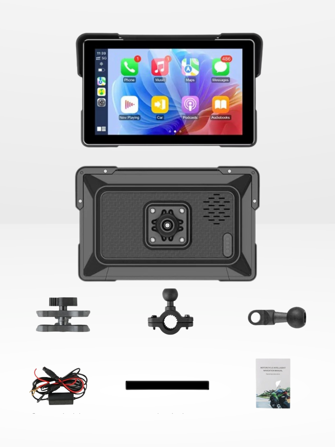 Schermo GPS Moto Impermeabile e Universale per CarPlay