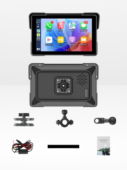Schermo GPS Moto Impermeabile e Universale per CarPlay