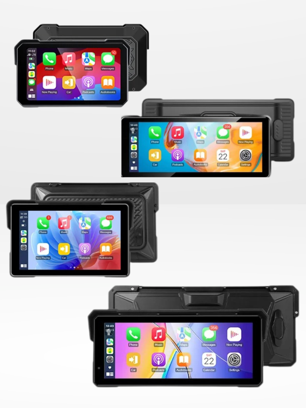 Schermo GPS Moto Impermeabile e Universale per CarPlay