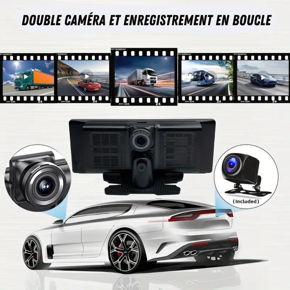 Schermo di Navigazione CarPlay con Telecamera Posteriore Integrata