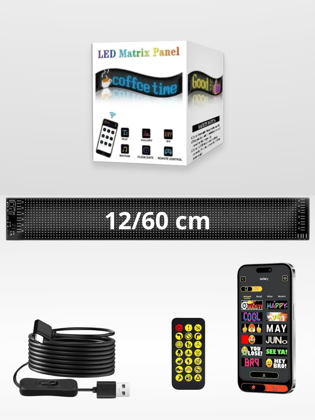 Pannello LED Auto Personalizzabile e Regolabile