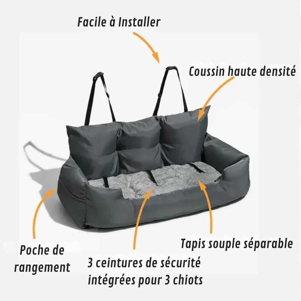 Amaca per Cani per Auto Confortevole e Reversibile