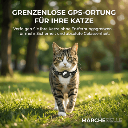 Macherelle™ – Collare GPS per Gatto Senza Abbonamento | Compatibile con iOS e Android