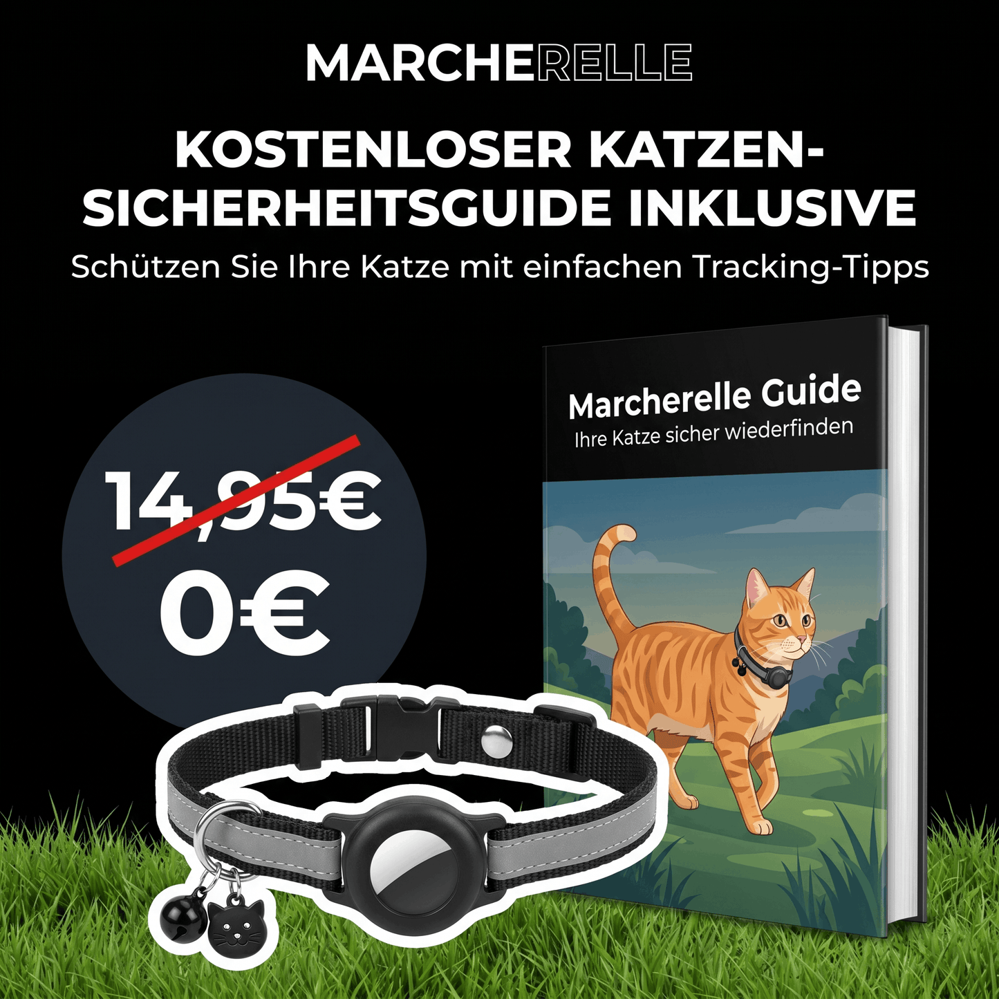 Macherelle™ – Collare GPS per Gatto Senza Abbonamento | Compatibile con iOS e Android