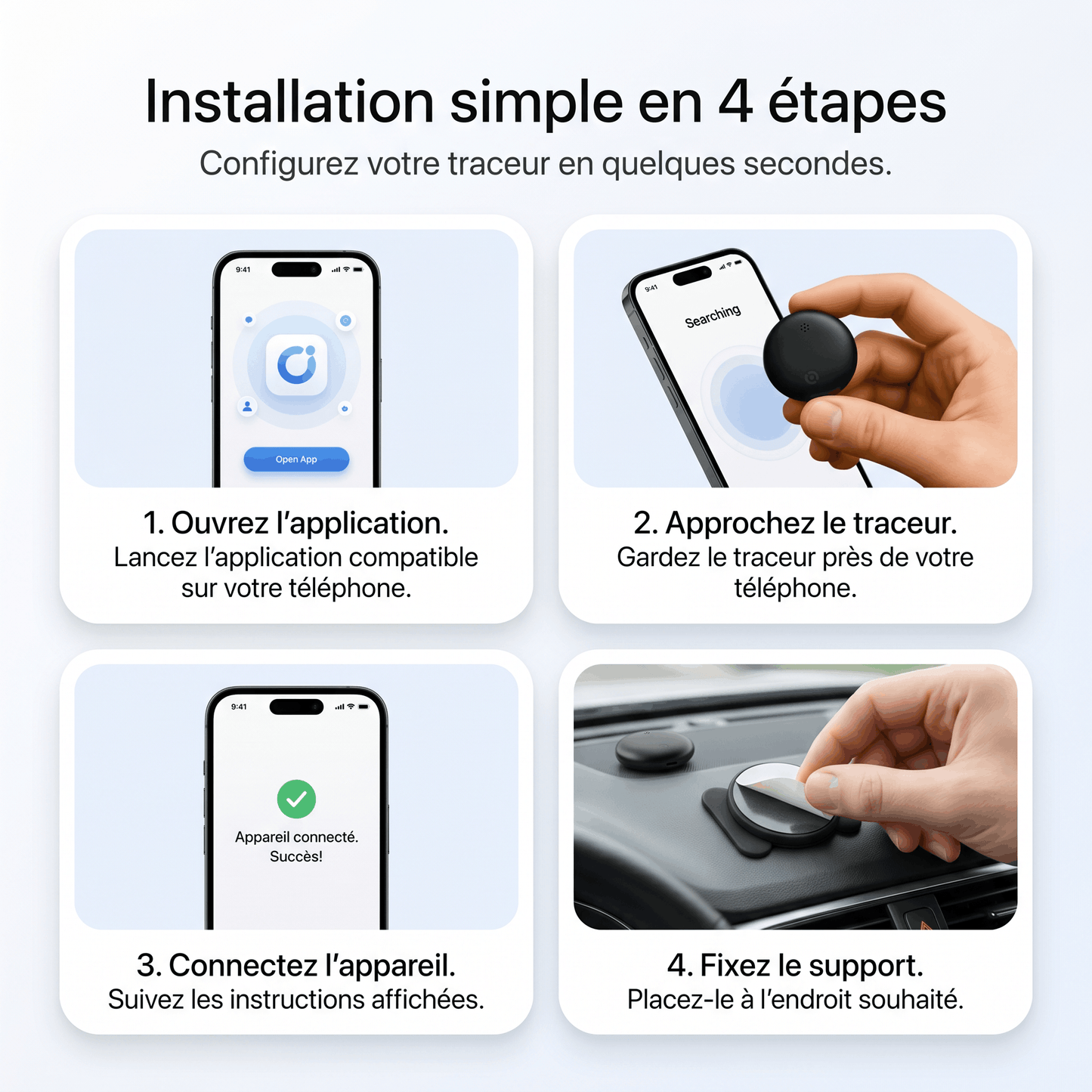 Marcherelle – Traceur GPS Sans Abonnement | Compatible Android & iOS