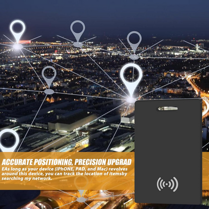 Marcherelle™ – Carta di Monitoraggio Portafoglio Ricaricabile, Compatibile con Apple Find My