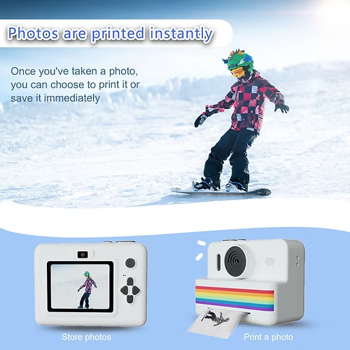 Marcherelle™ – Fotocamera per Bambini con Stampa Istantanea Creativa