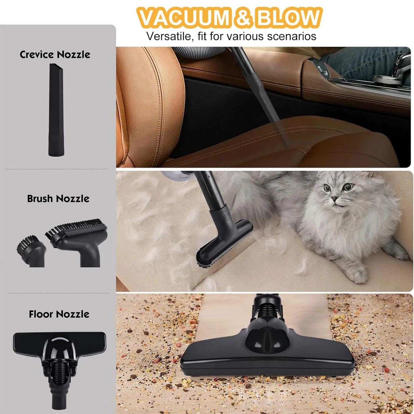 Marcherelle™ – Aspirapolvere Senza Fili Potente per Pulizia Polivalente