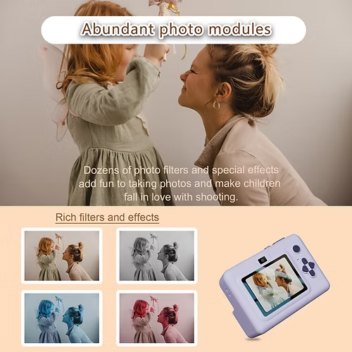 Marcherelle™ – Fotocamera per Bambini con Stampa Istantanea Creativa