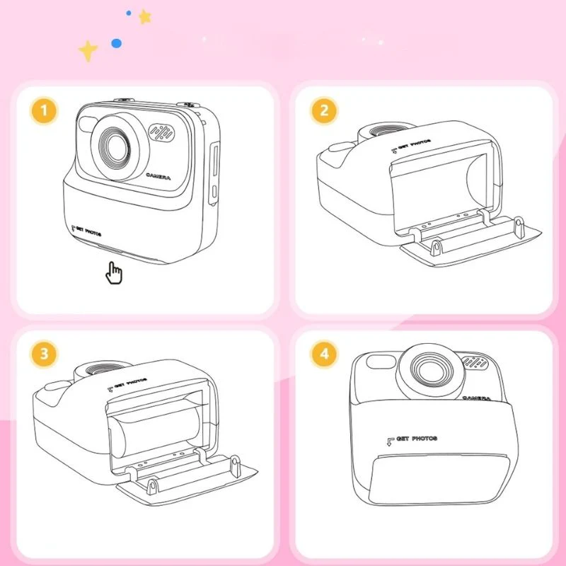 Marcherelle™ – Fotocamera Istantanea per Bambini per Momenti Creativi