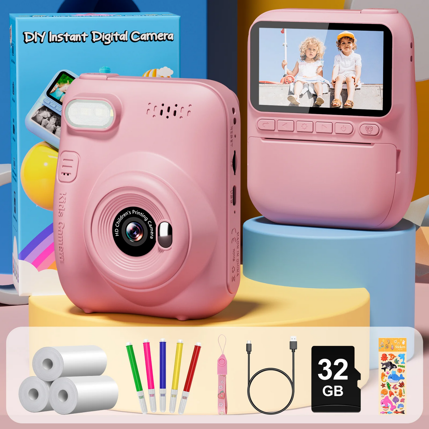 Marcherelle™ – Fotocamera Istantanea per Bambini per Creatività Divertente