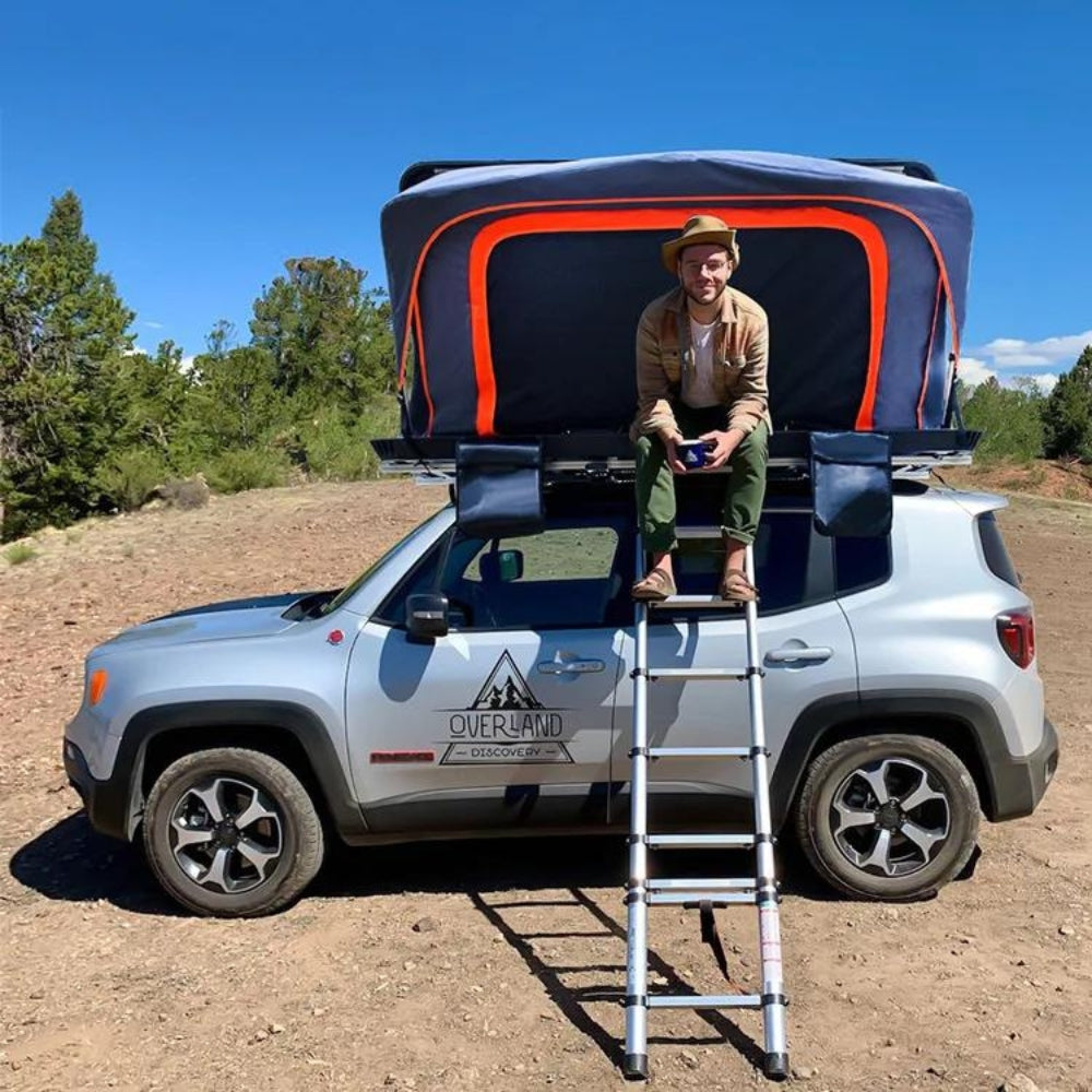 Tenda da Tetto 2 Posti per Auto con Chiusura Rigida