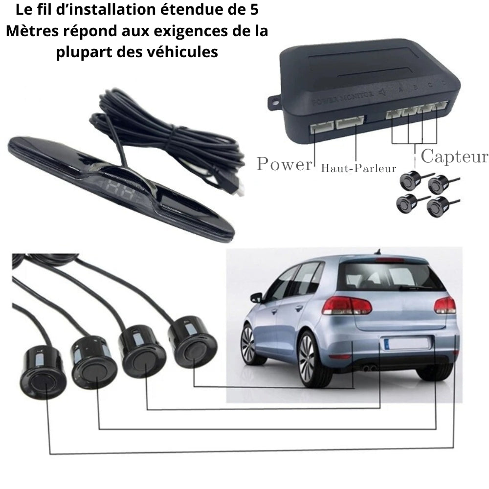 Sensore Parcheggio Auto con Display LED