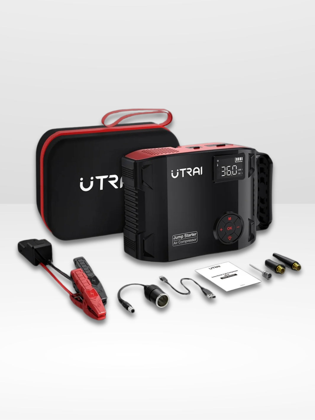 Gonfiatore Pneumatici 4 in 1 Compatto e Pratico