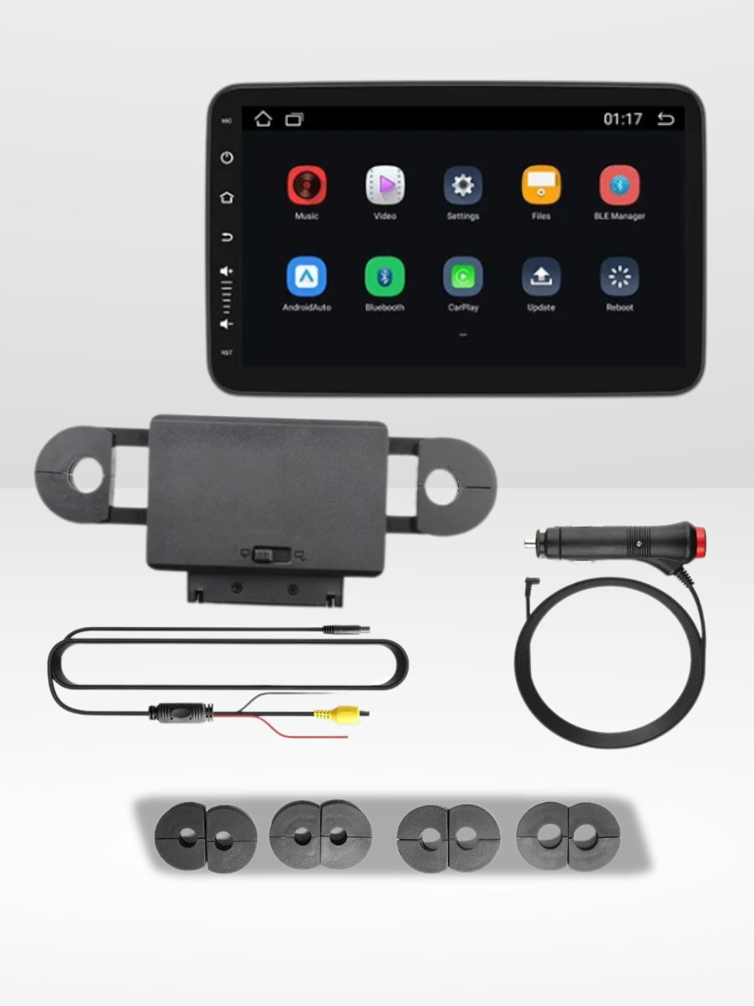 Schermo Auto Portatile Bluetooth con Poggiatesta