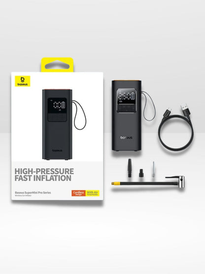 Gonfiatore pneumatici portatile e senza fili per auto